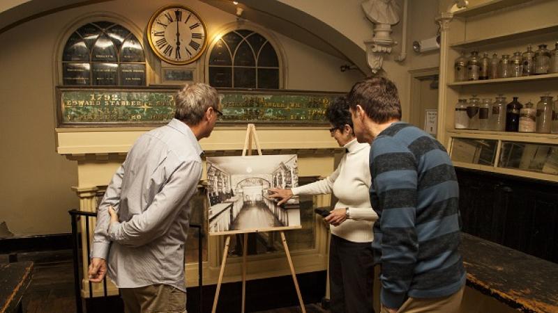 Visitors at the Stabler-Leadbeater Apothecary Museum