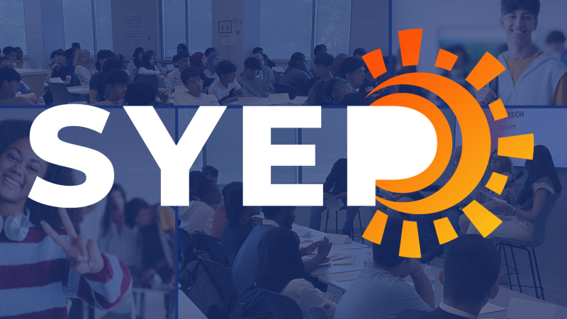 Multiple photos of SYEP youth from 2026 sessions and the SYEP logo