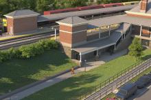 Rendering of Alexandria Station Improvements