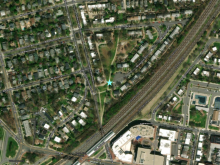 Map of Hooffs Run Park and Greenway indicating where the structural repairs will be made.
