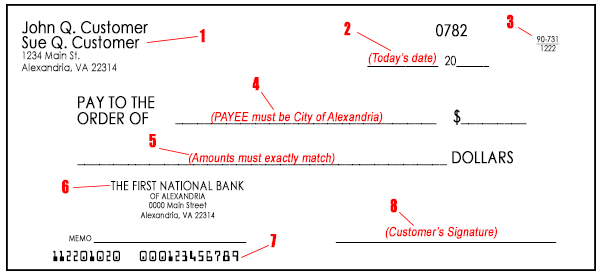 Check payment requirements