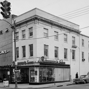 Rembrandt Shoes, King and St. Asaph Street, 1960s