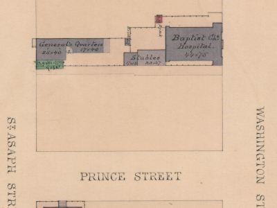 Baptist Church Hospital, Quartermaster Map