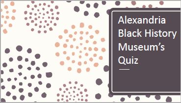 Black History Month Quiz 2021