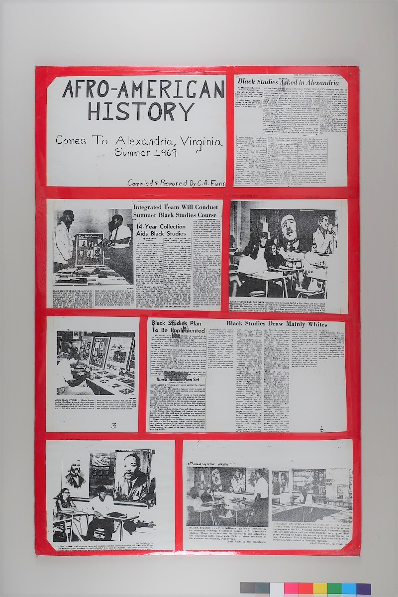 Carlton Funn poster on Afro-American History (catalogue B2019.141)
