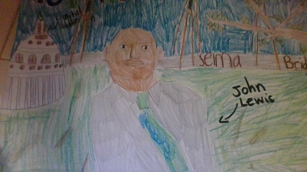 MLK Poster by Jamie Hanks, Maury 5th Grade 2021