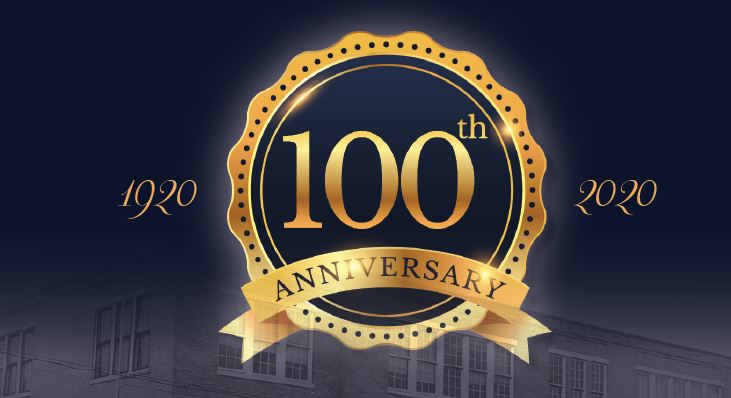 Parker Gray 100th Anniversary logo