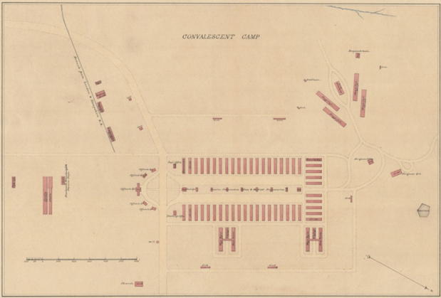 The second camp convalescent, Quartermaster map