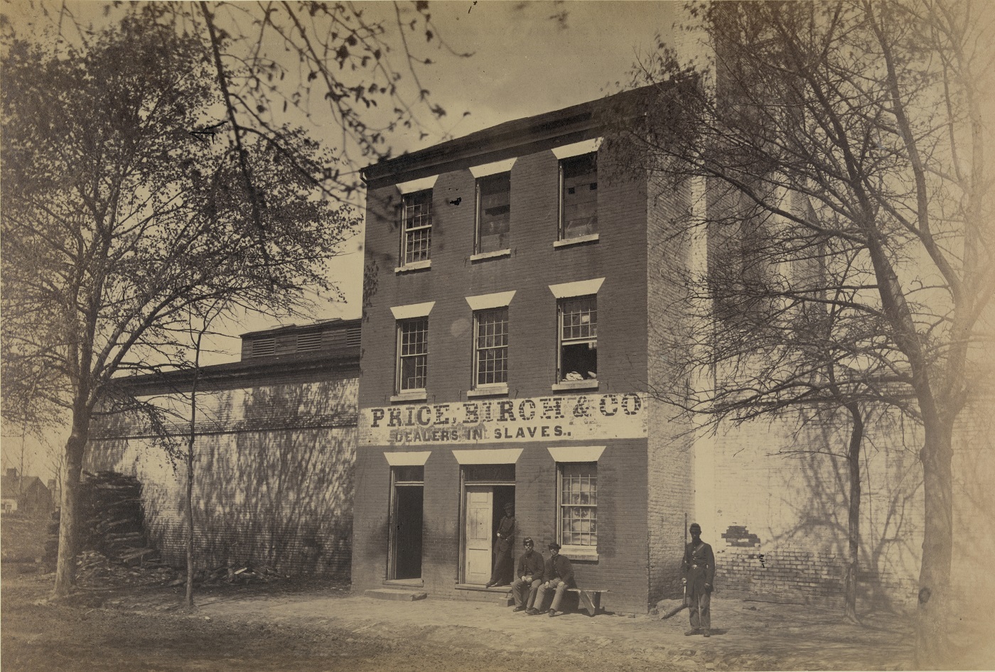 Slave Pen, Price, Birch and Co., 1860s. Andrew Russel, Library of Congress