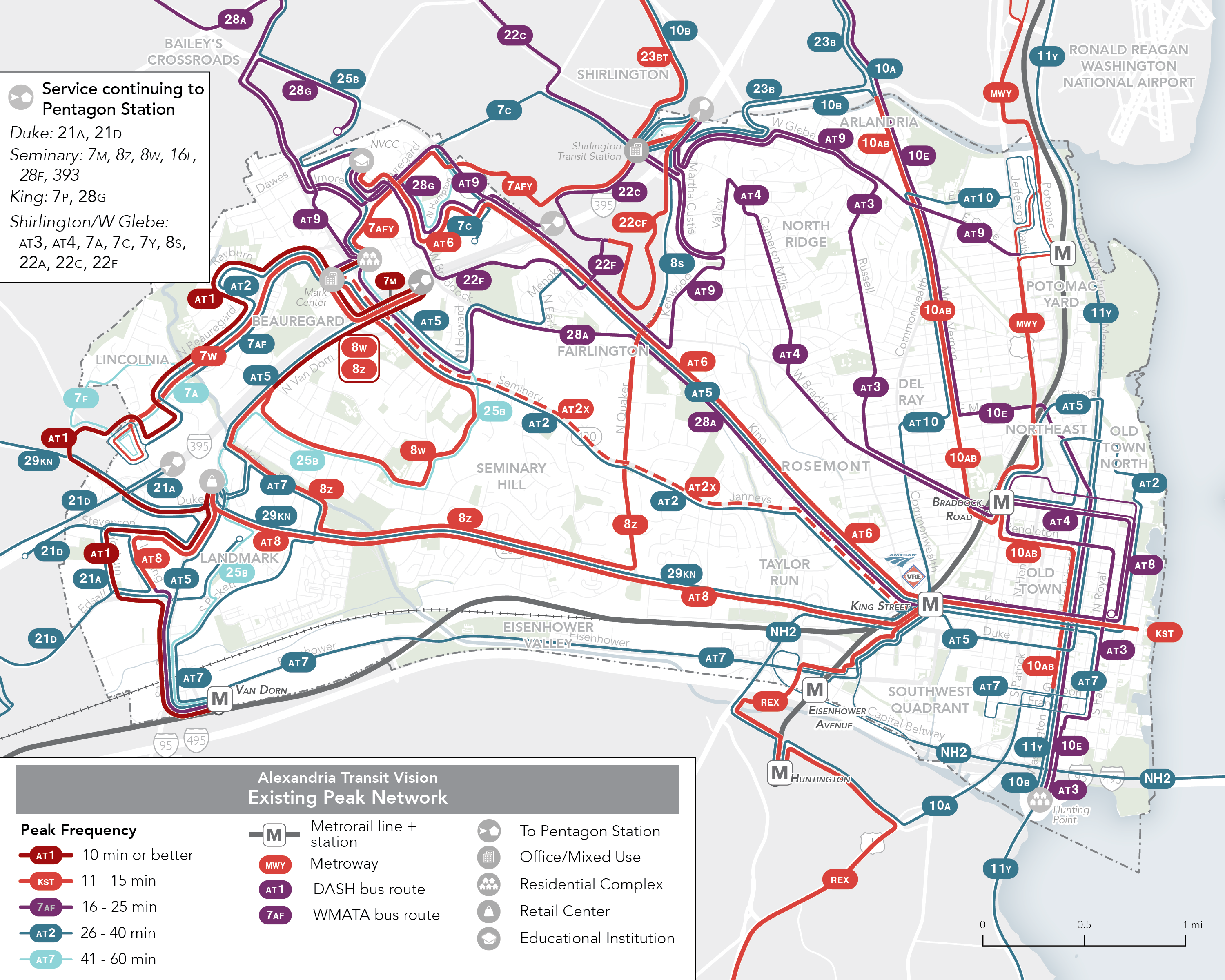 2022 Existing Peak Network map ATV TES