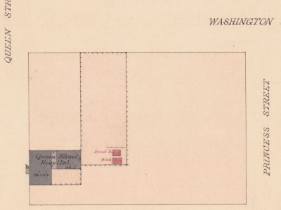 Queen Street Hospital, Quartermaster map