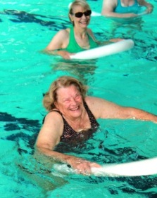 Seniors Enjoying Water Aerobics
