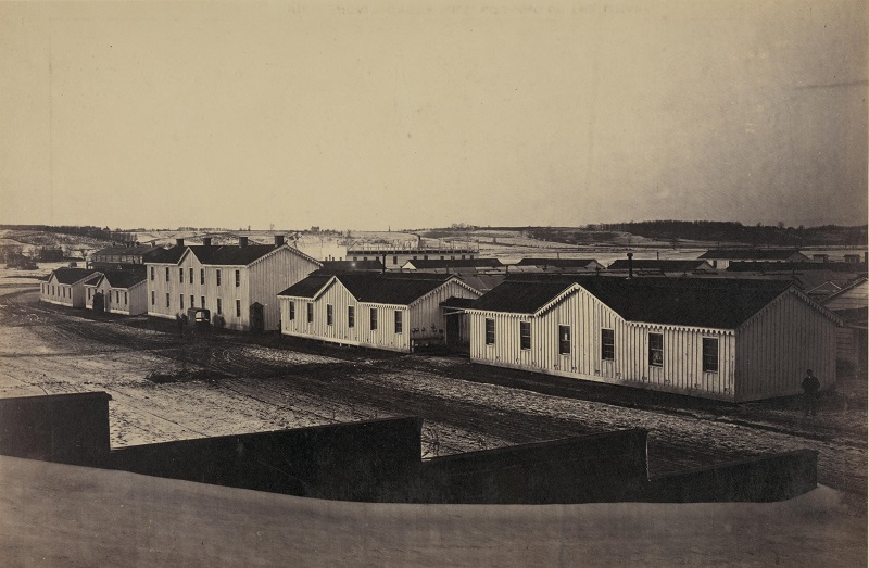 Sickel General Hospital, looking toward Fairfax Seminary, January 5, 1865