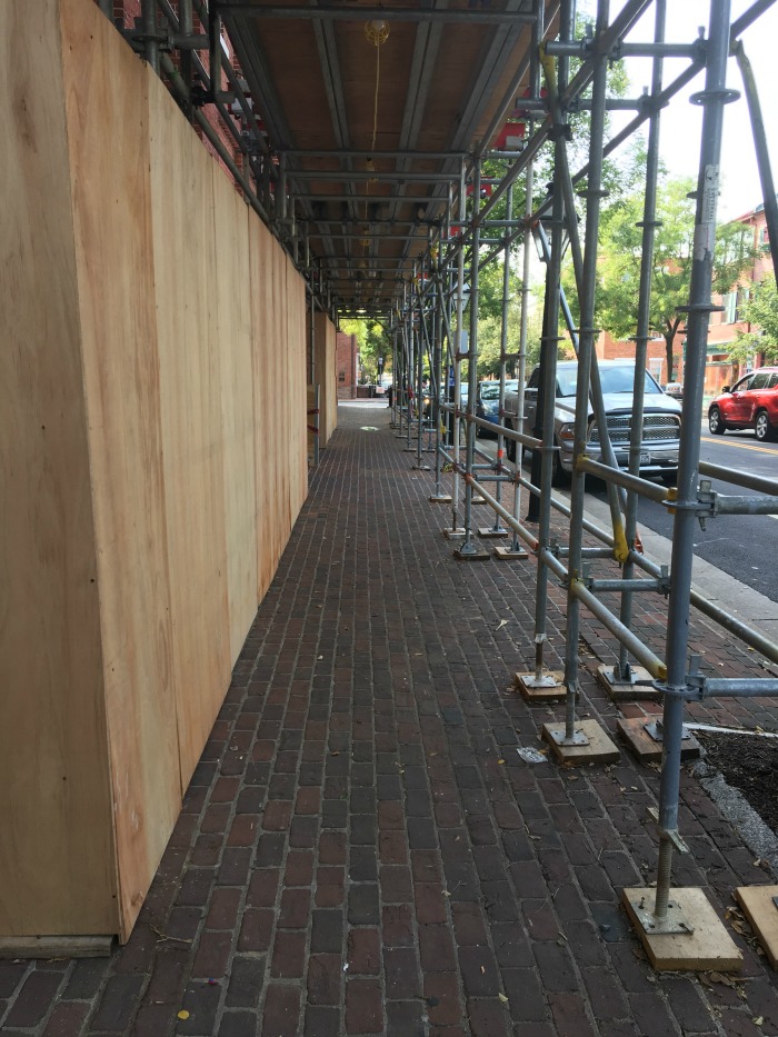 Sidewalk access preserved at Old Town construction site 