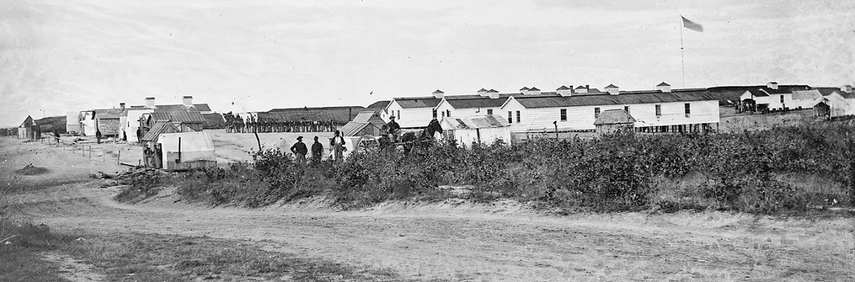 Fort Ward's Barracks, historic photo