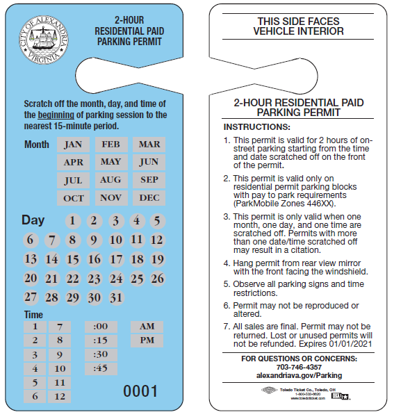 Residental Pay by Phone Parking Permit image