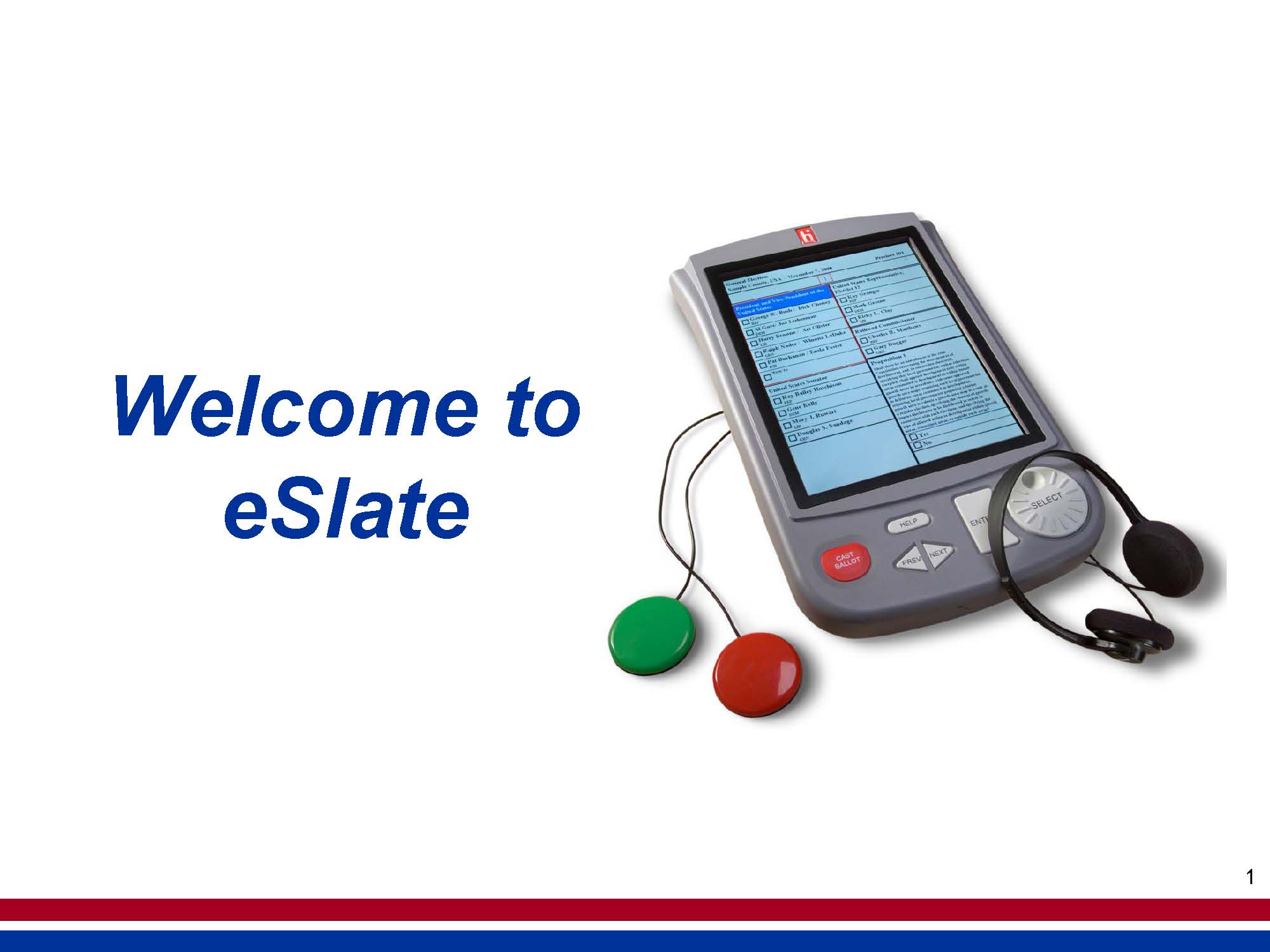 eSlate Page 1