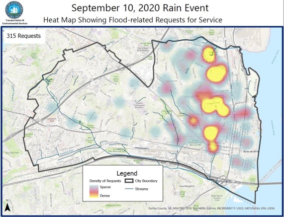 Sept. 10, 2020 Alex311 Heat Map