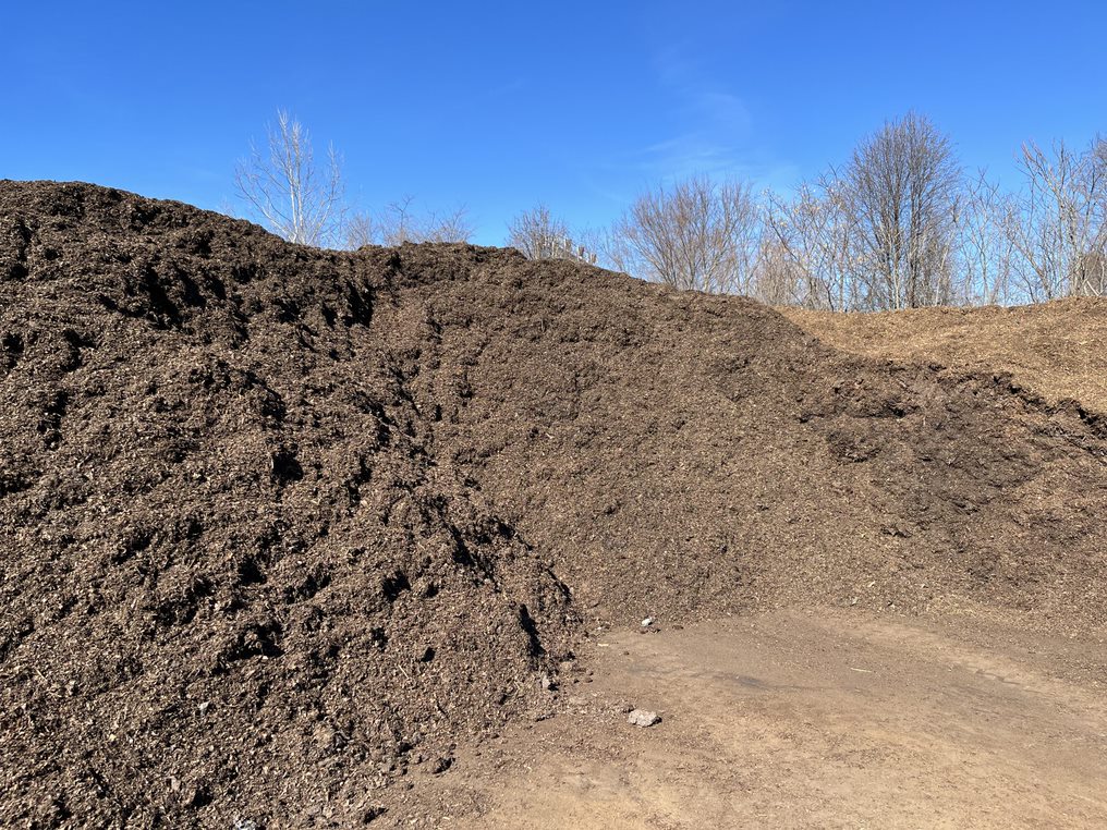 A photo of the City's 2022 mulch pile! Free mulch is available for pickup or delivery to residents every Spring.
