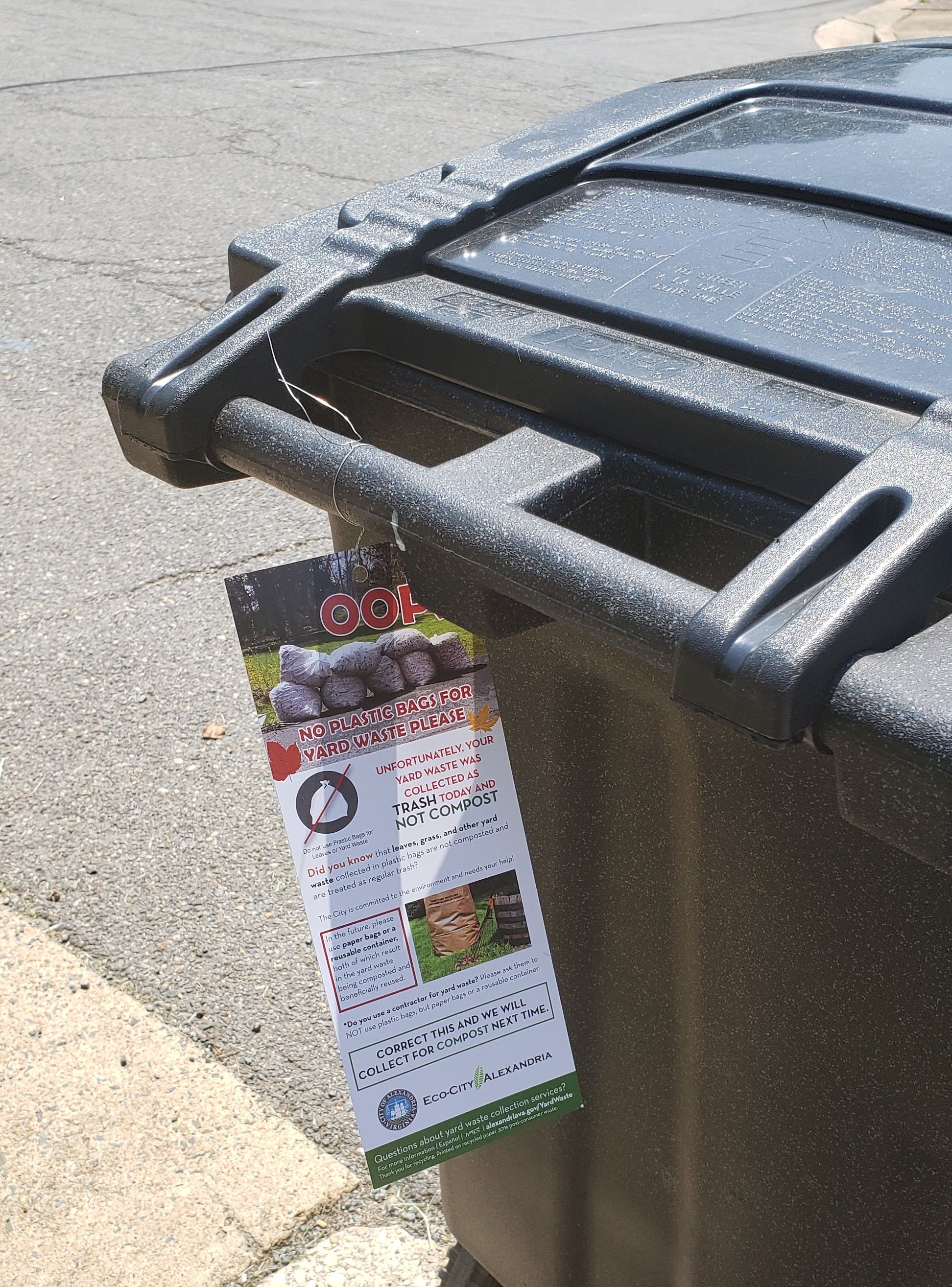 Yard Waste Recycling  City of Alexandria, VA