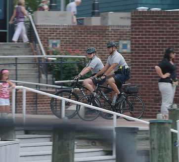 Two officers on bike patrol in Old Town