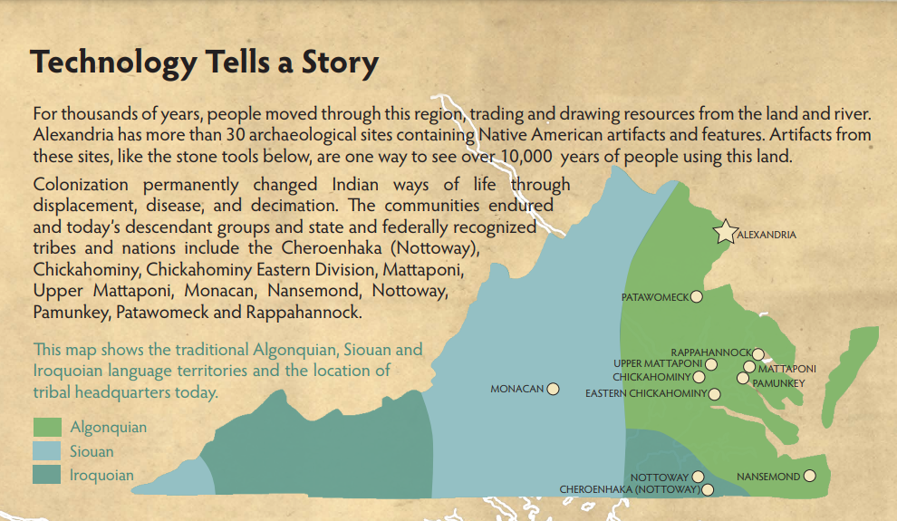 Technology Tells a Story -- map of Native American tribes and nations