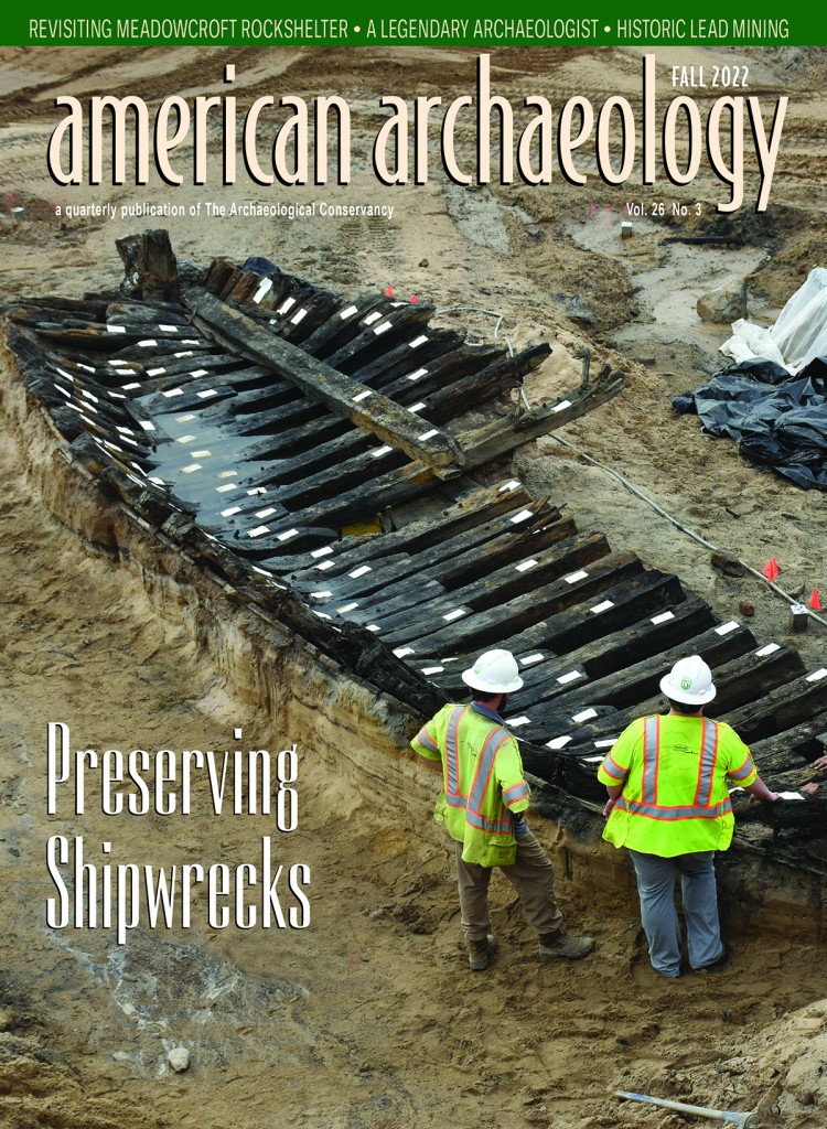 Cover of American Archaeology, Fall 2022, Alexandria ship
