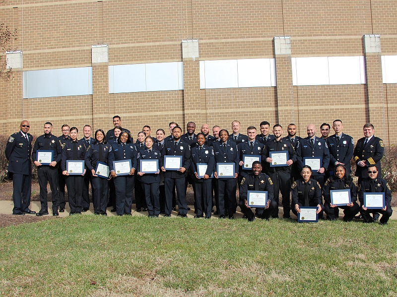 Police Chief and Sheriff with 31 uniformed law enforcement officers