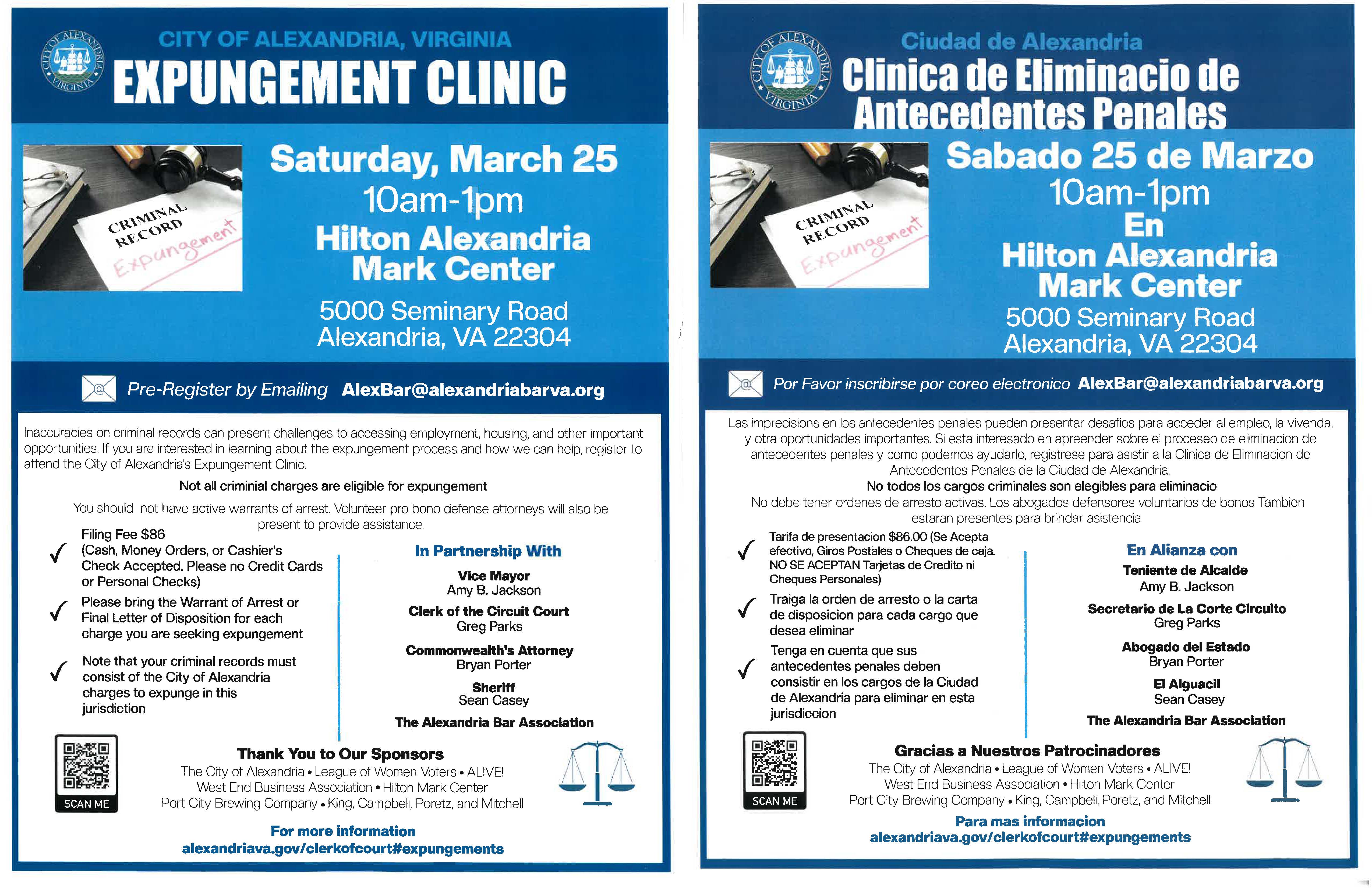 Expungement Flyer Side By Side