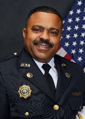 Picture of Fire Chief Corey Smedley in uniform