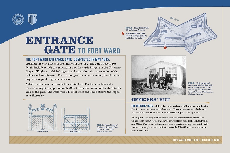 Interpretive sign with text and images