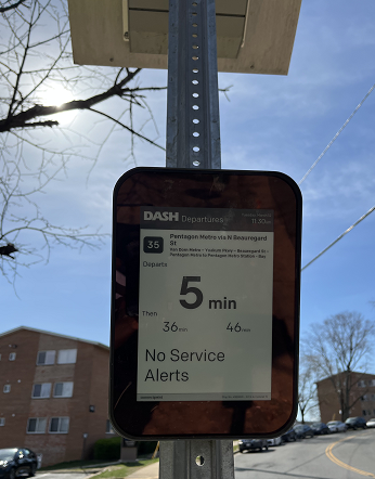image of connectpoint digital bus stop display