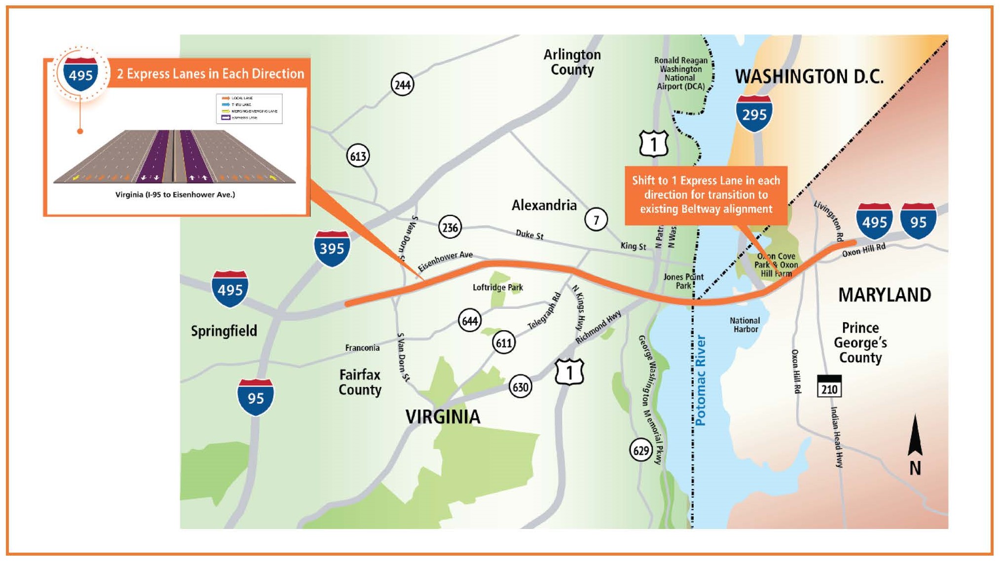 Study Area with Cross Section