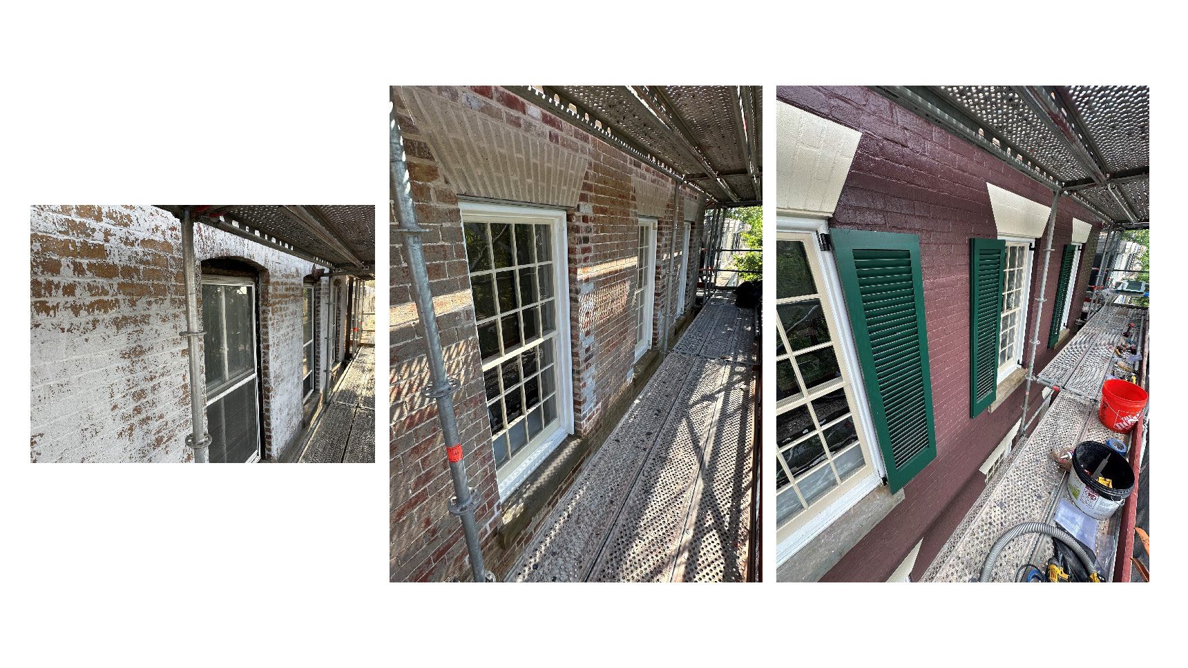 paint colors, three images