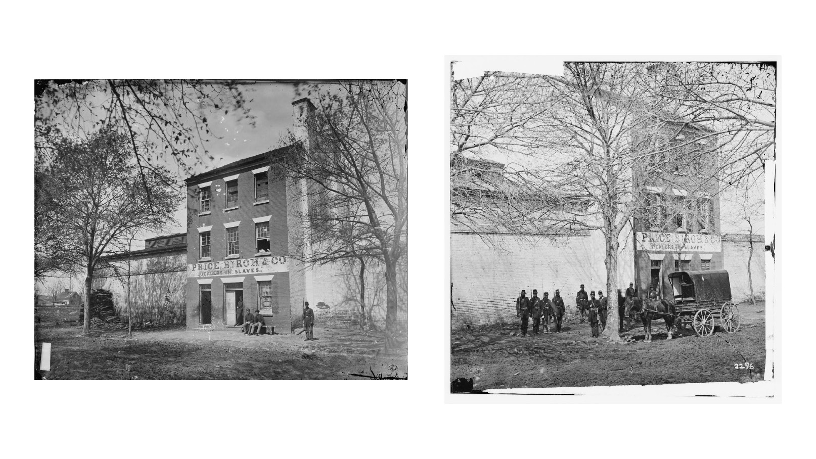 Two historic photos of 1315 Duke Street