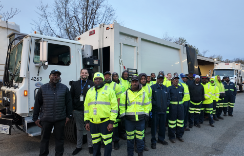 A group of Solid Waste Collectors for the City
