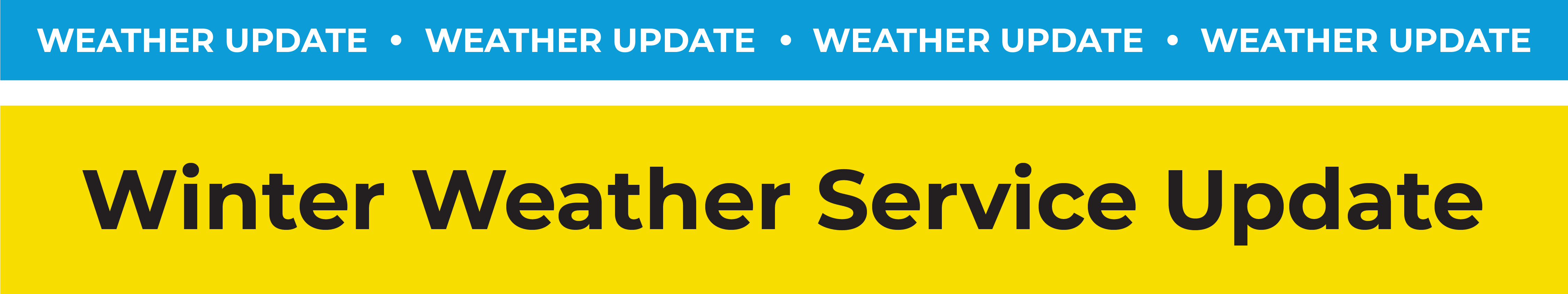 DOT Winter Weather Service Update