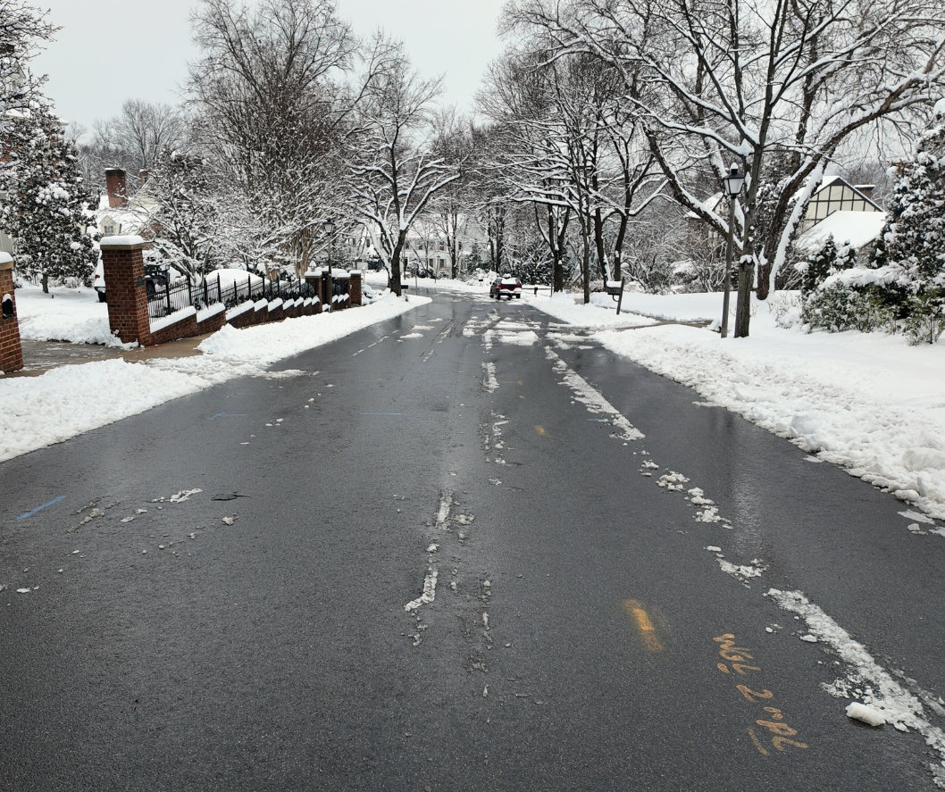 Photo of a roadway in Cleared condition