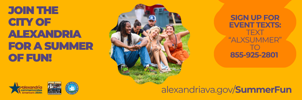 join the city of alexandria summer of fun banner