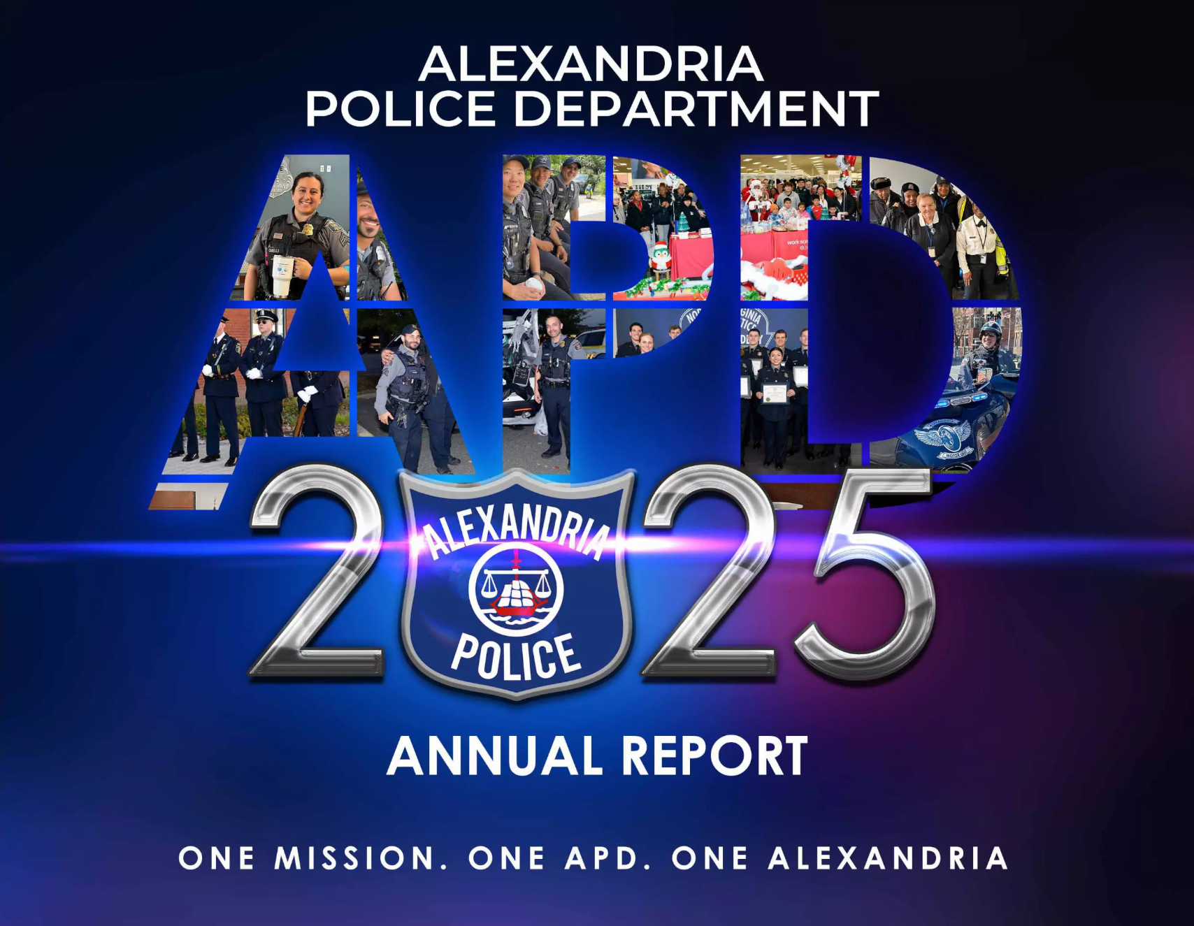 Cover of Alexandria Police Department 2025 Annual Report.