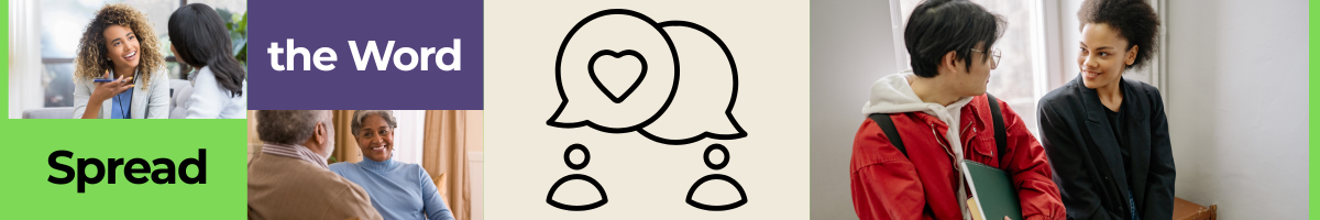 The word "spread" presented in a creative typography style, highlighting its meaning.