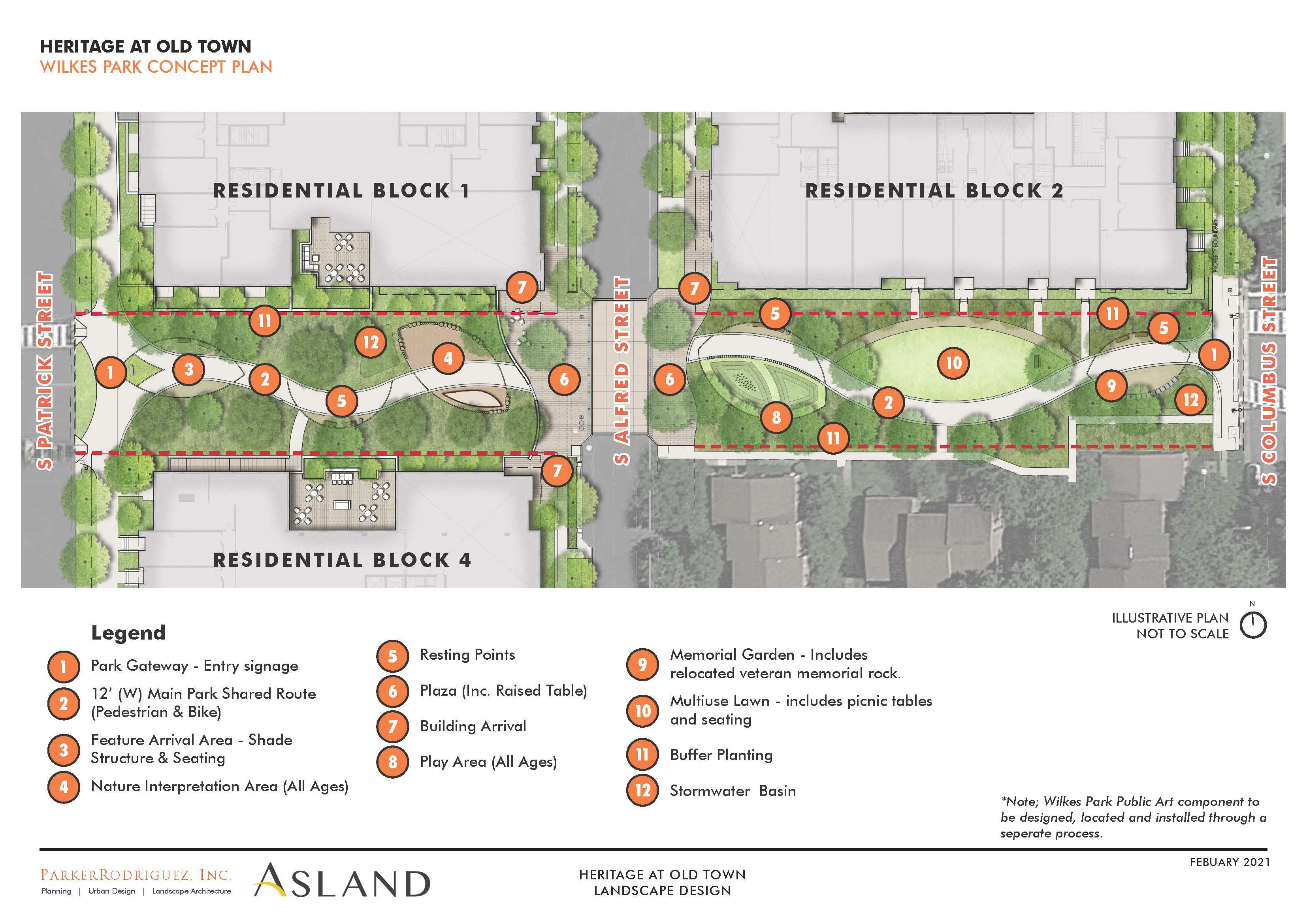 Wilkes Park Concept Plan