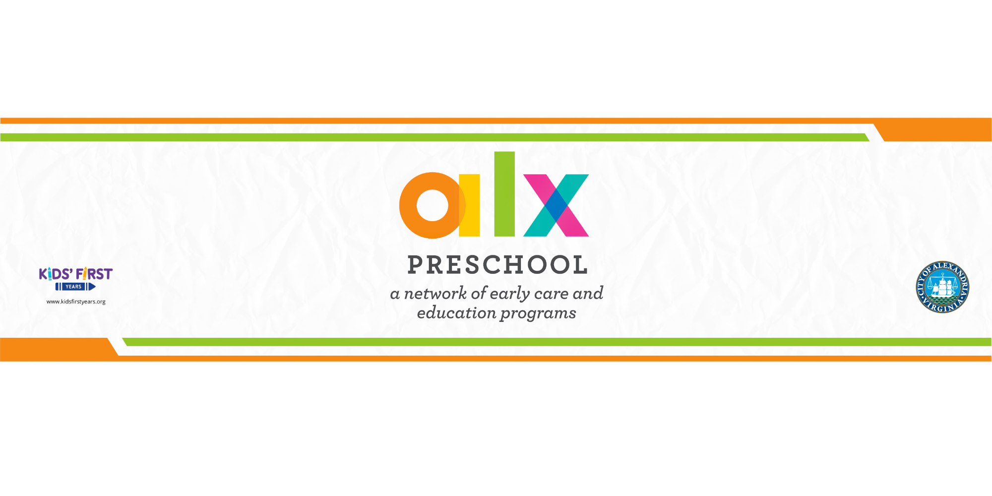 alx preschool banner displaying logo