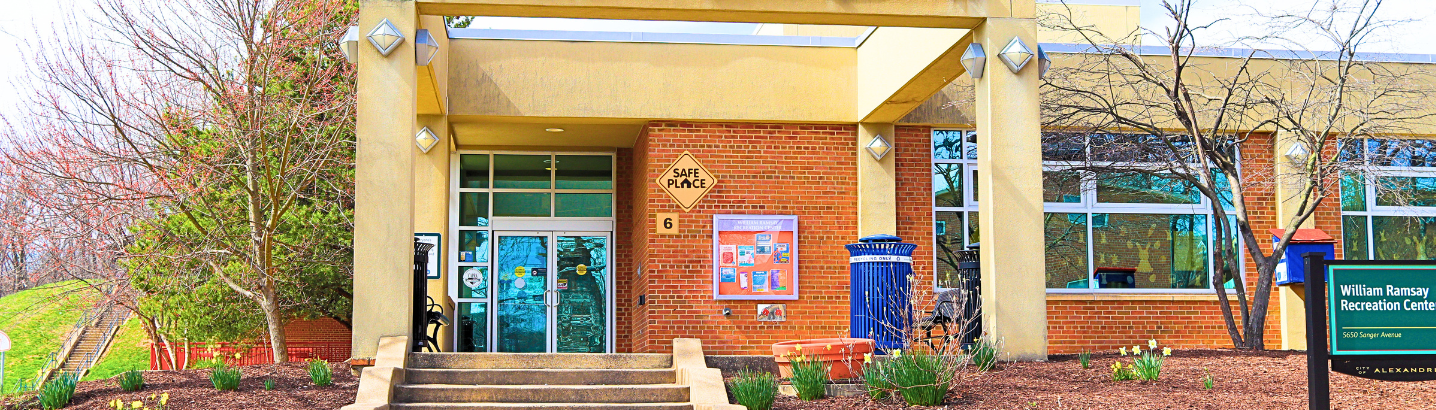 Front view of the William Ramsay Rec Center
