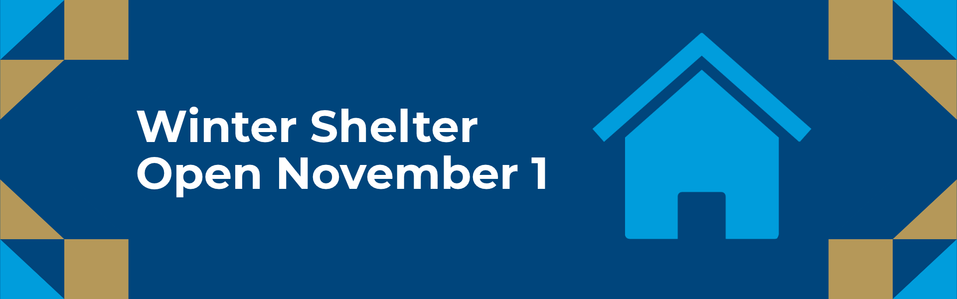 Winter Shelter Opening November 1