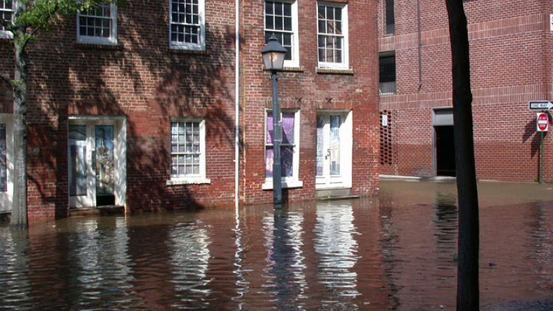 Business in Old Town Flooding