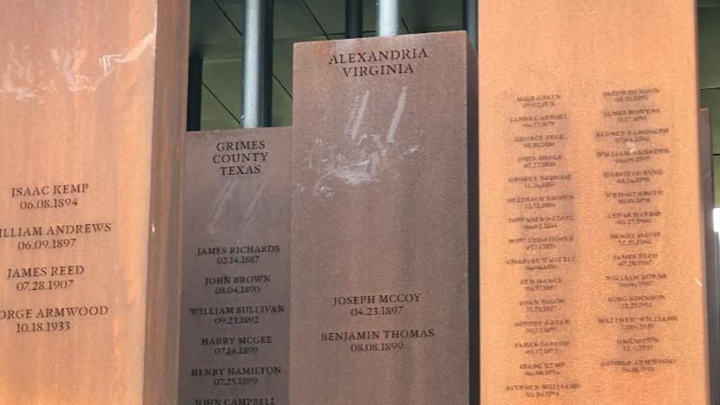 The National Memorial for Peace and Justice includes over 800 steel monuments, or pillars, one for each county in the United States where a racial terror lynching took place.