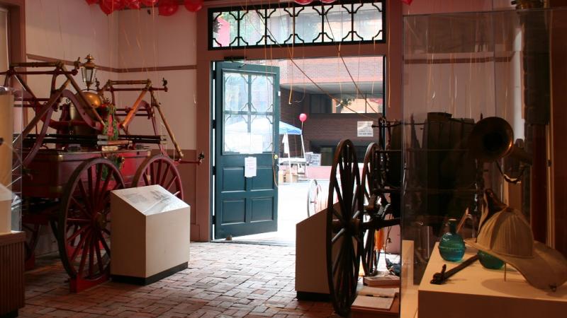 Exhibits in the Engine Room, Friendship Firehoue.