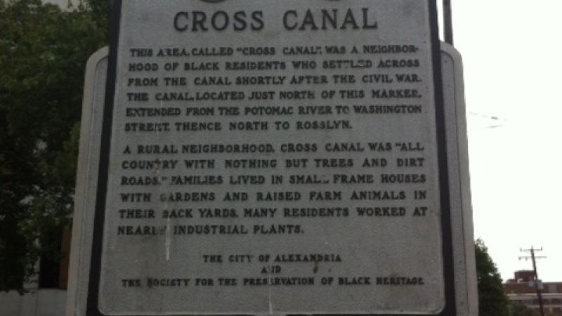 Cross Canal Historic Marker