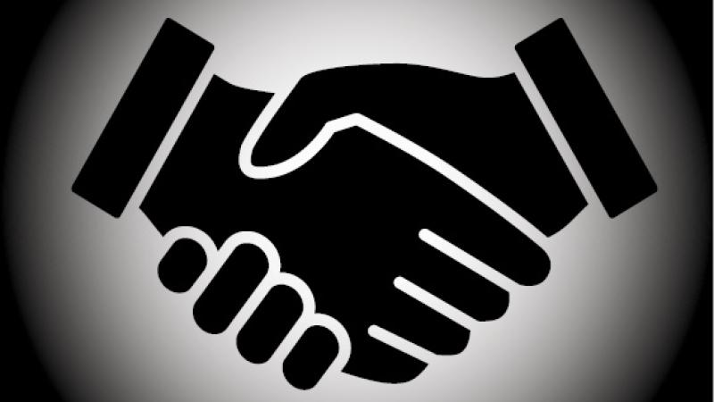 Shaking Hands Illustration for ACORP2021 Highlight